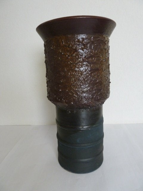 Keramiek/aardewerk vaas Guérin (Bouffioulx) 36cm 3.1kg!, Enlèvement ou Envoi
