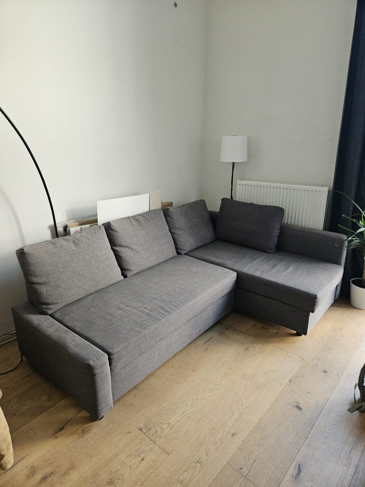 Slaapzetel met lounge, Ophalen, Gebruikt, Grijs