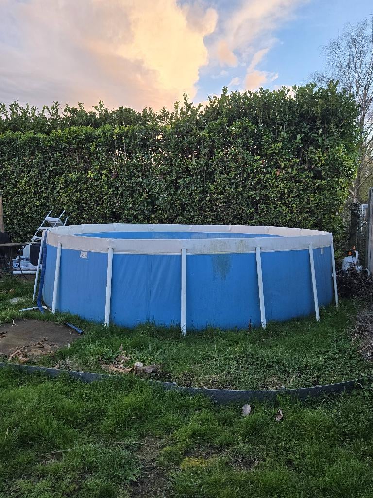 Piscine tubulaire laghetto Omega, Jardin & Terrasse, Piscines, 300 cm ou plus, Rond, Enlèvement, Utilisé