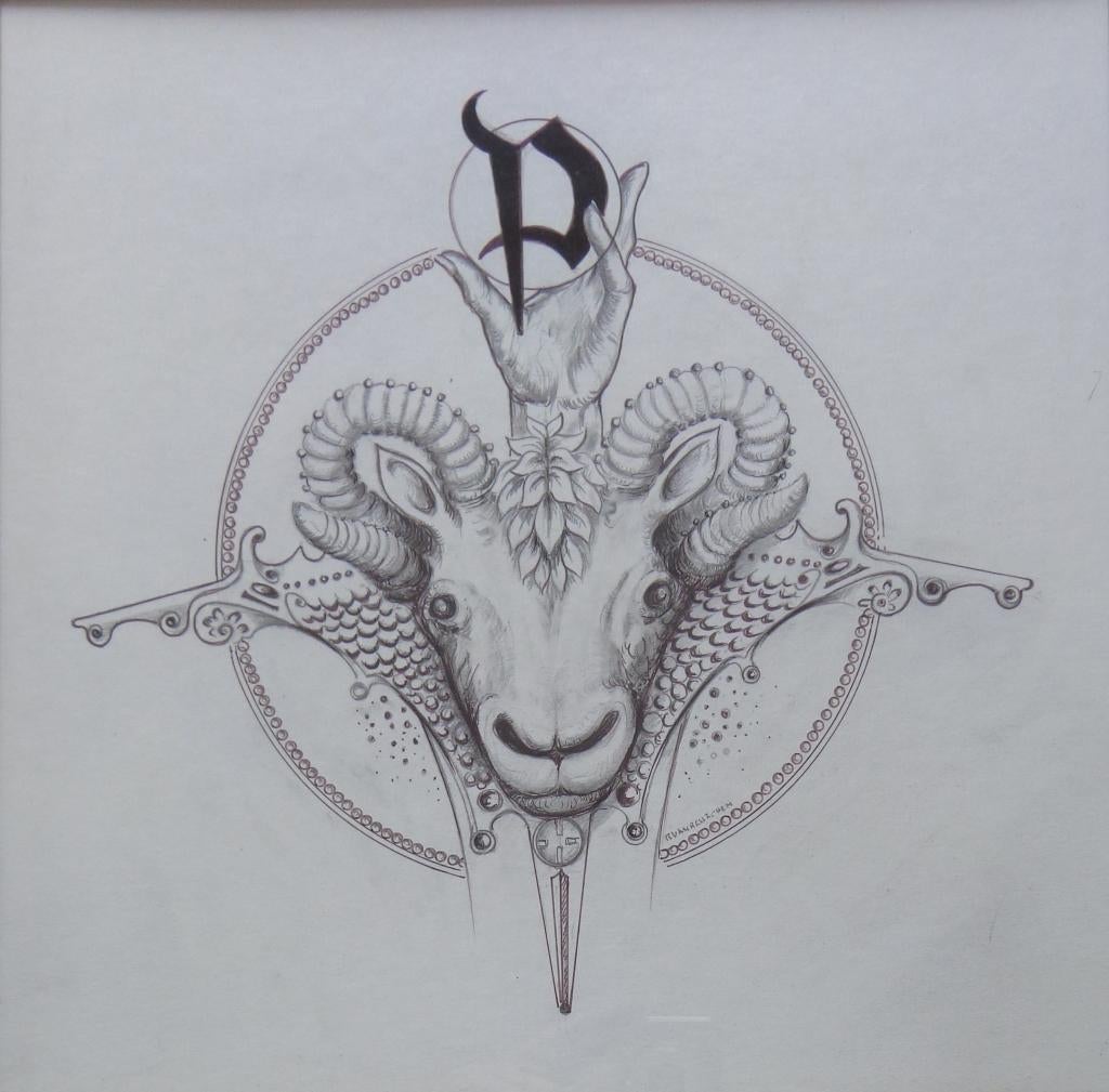 ROGER VAN BELLEGHEM / RAMSKOP / ORIGINEEL WERK / 49x46cm, Enlèvement ou Envoi