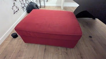 KIVIK voetenbank met bergruimte, Comme neuf, Enlèvement, 50 à 75 cm, Rectangulaire