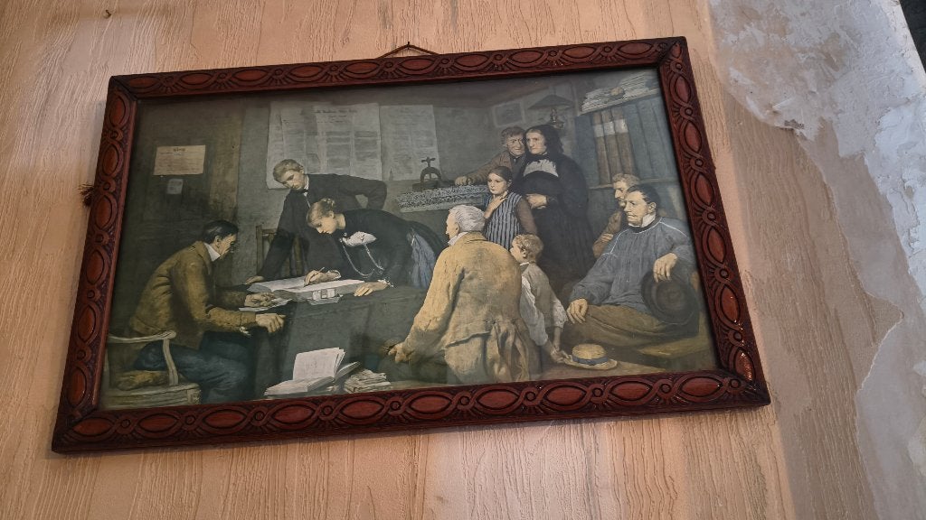 tableau ancien, Antiquités & Art, Œuvre originale, Portrait ou Personnes, Peinture à l'huile, Enlèvement