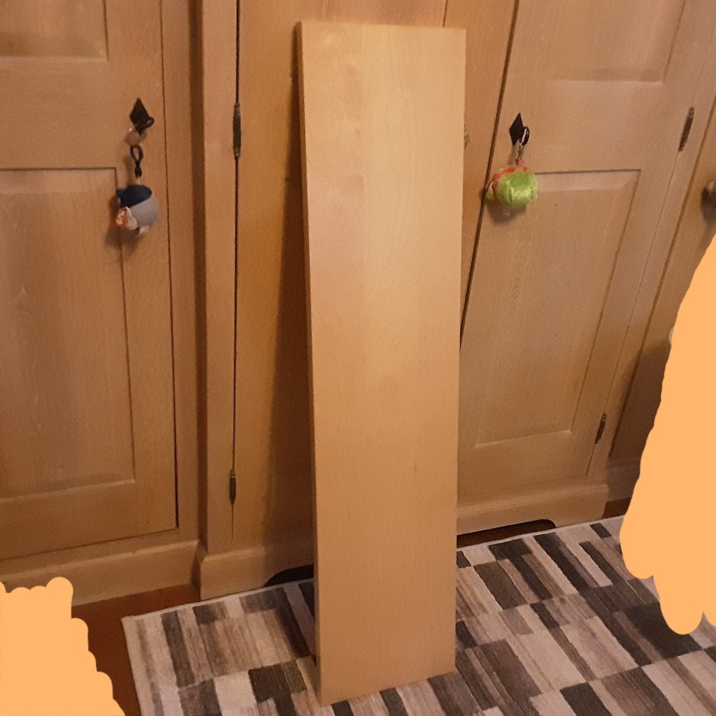Nieuwe grote houten wandplank IKEA, Eventueel met houders, Ophalen, Nieuw