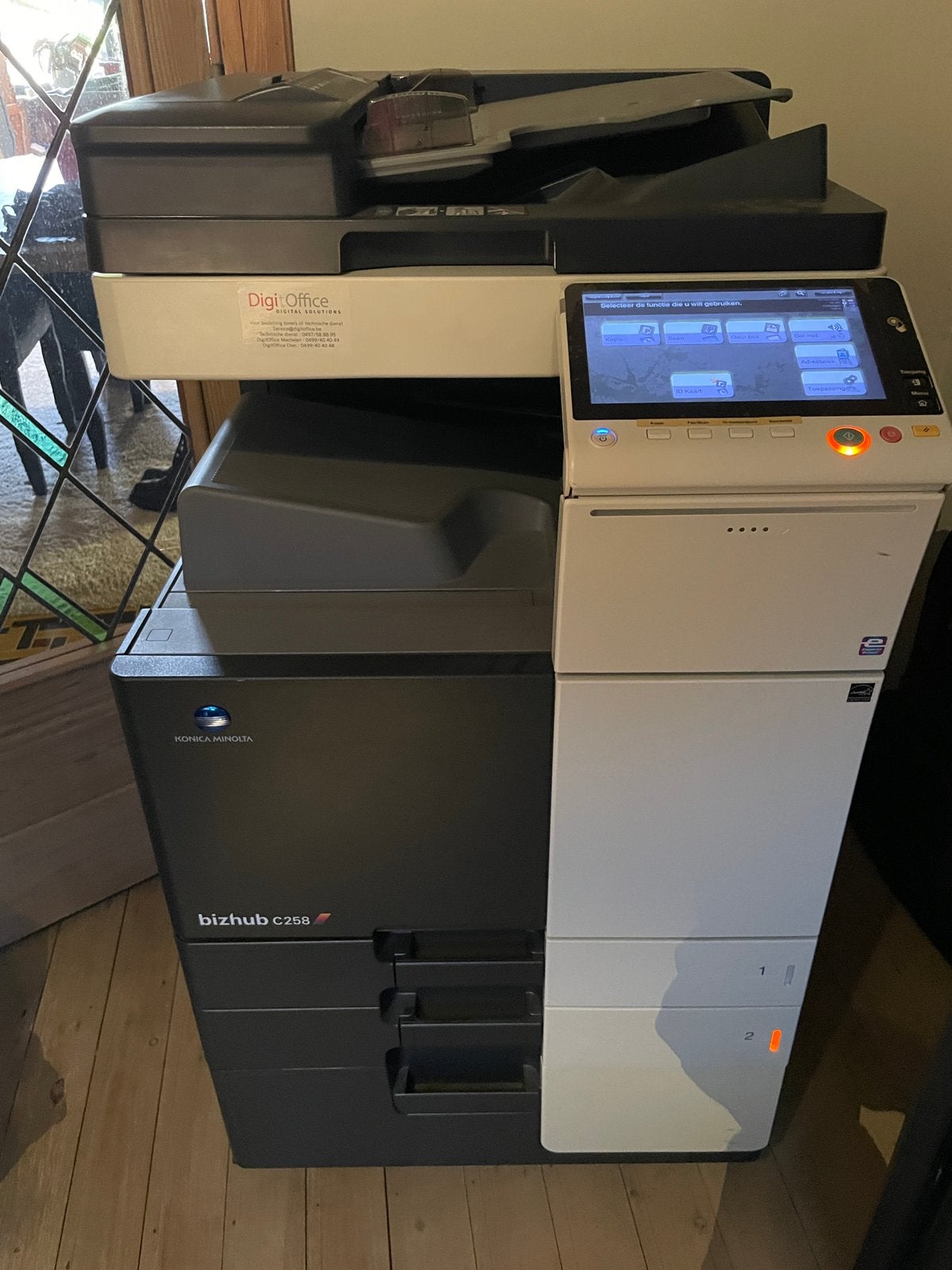Konica Minolta bizhub c258 - ZEER goede staat + 8 toners!!, Computers en Software, Ophalen, Printer, Draadloos, Zo goed als nieuw