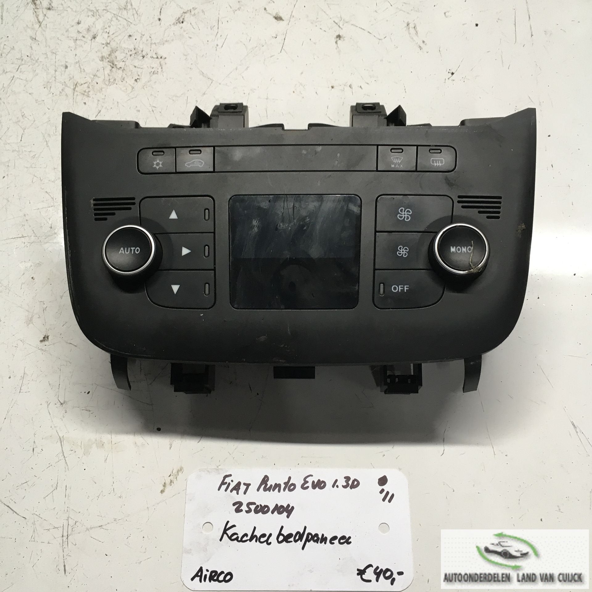 Fiat Punto Evo 5drs  1.3 Diesel 2011 2500104   Kachelbedieni, Gebruikt, -, -, Ophalen of Verzenden