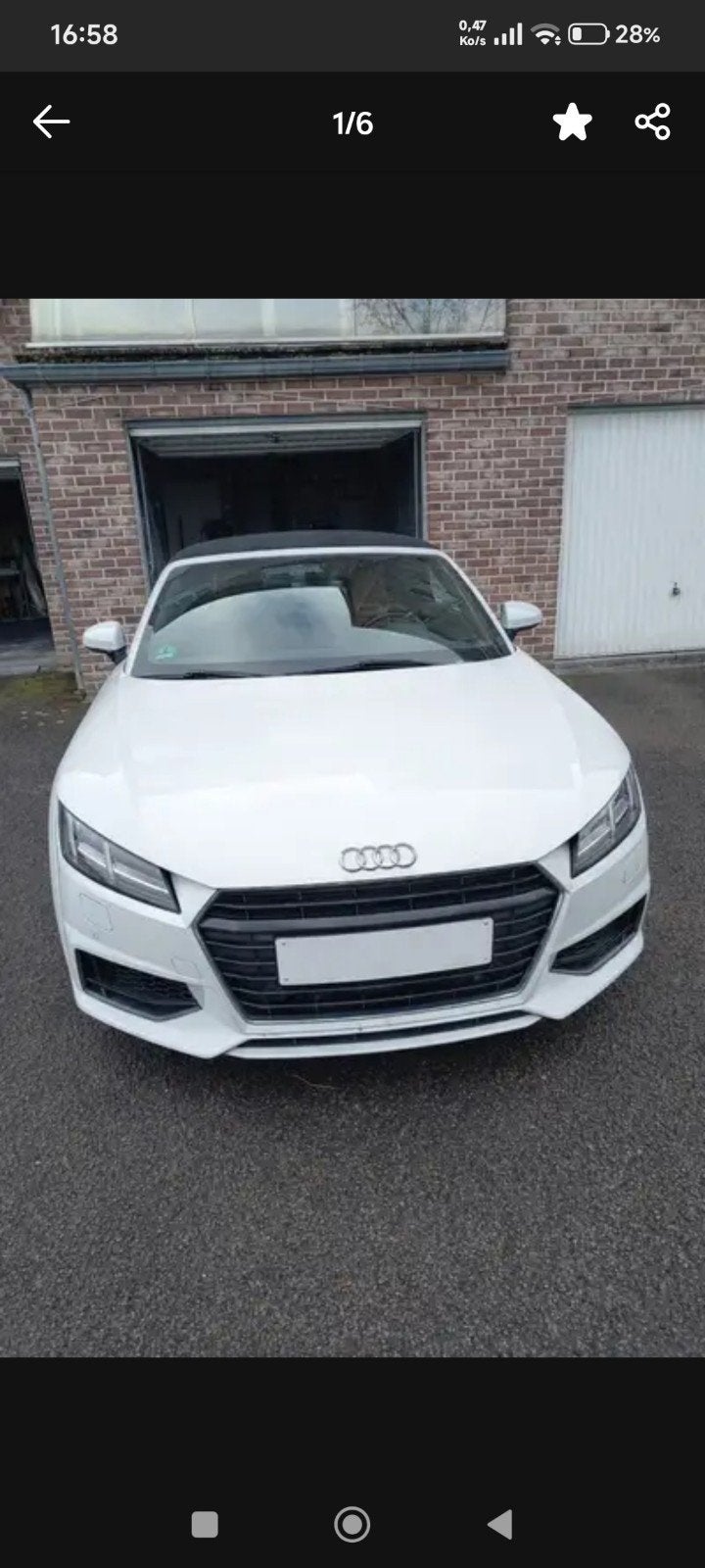 Audi TT 2.0 tdi ultra S Line, Particulier, Achat
