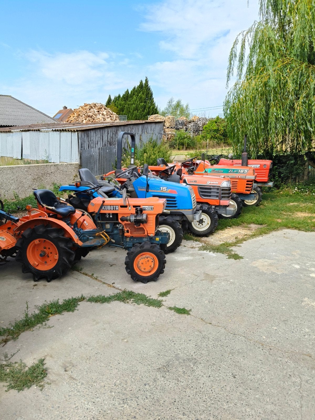Kubota B5001, Ophalen