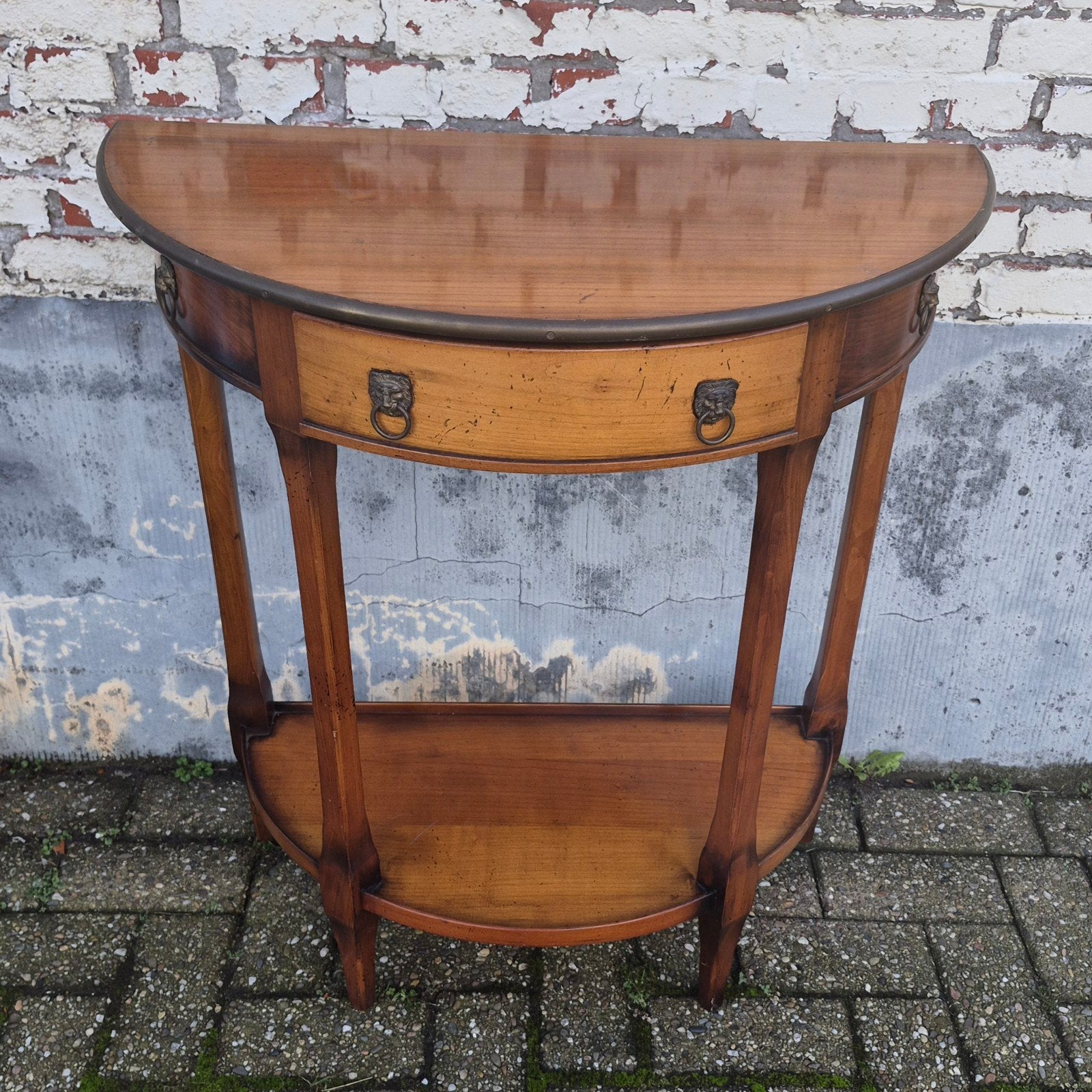 tafeltje mahonie houten side table, Antiek en Kunst, Ophalen