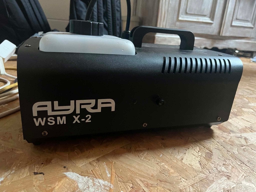 Ayra WSM X-2 rookmachine 1200W DMX + remote, Muziek en Instrumenten, Licht en Laser, Ophalen of Verzenden, Zo goed als nieuw, Rookmachine