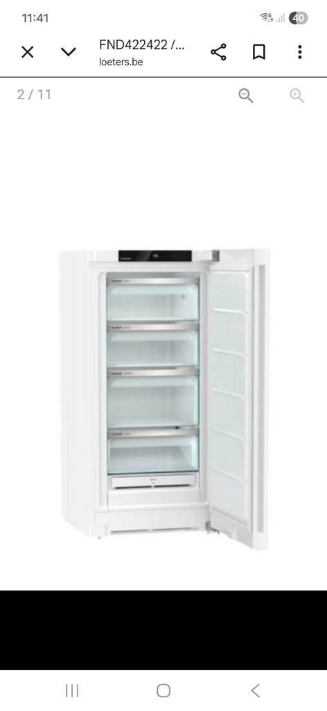 Diepvries LIEBHER, Enlèvement