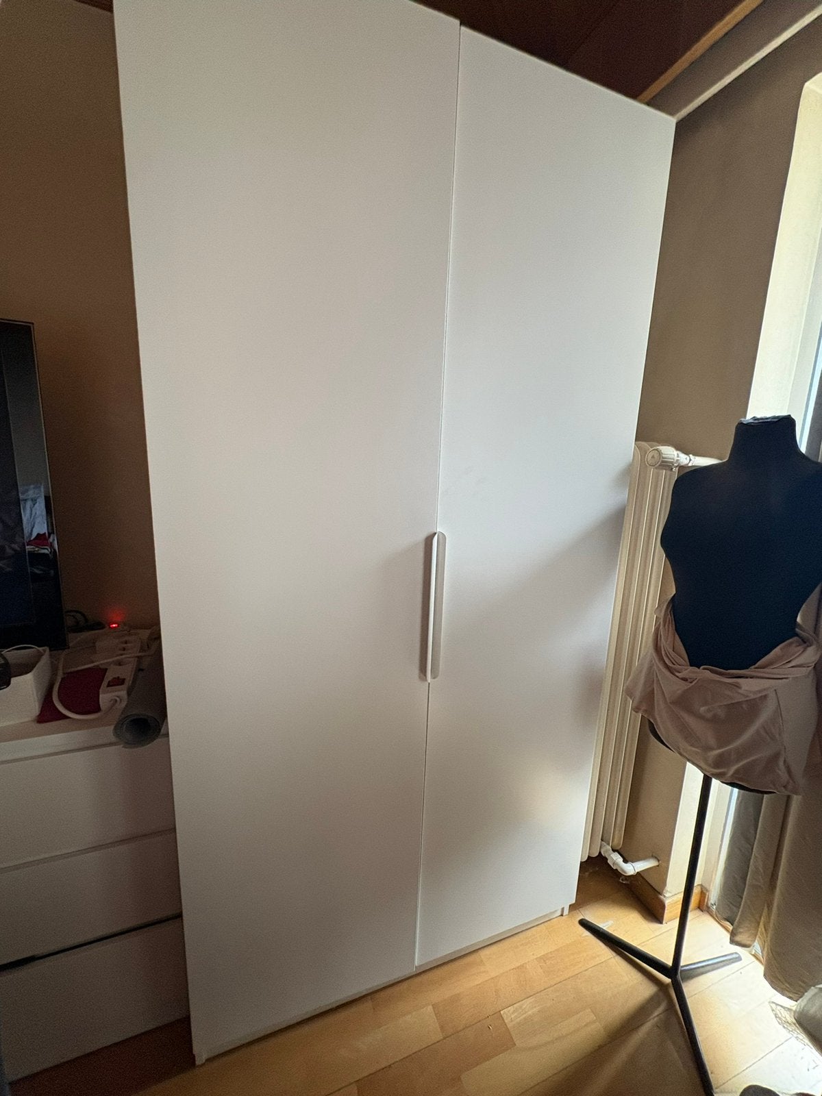 Armoire IKEA PAX avec portes FORSAND (déjà démontée), Enlèvement, Comme neuf