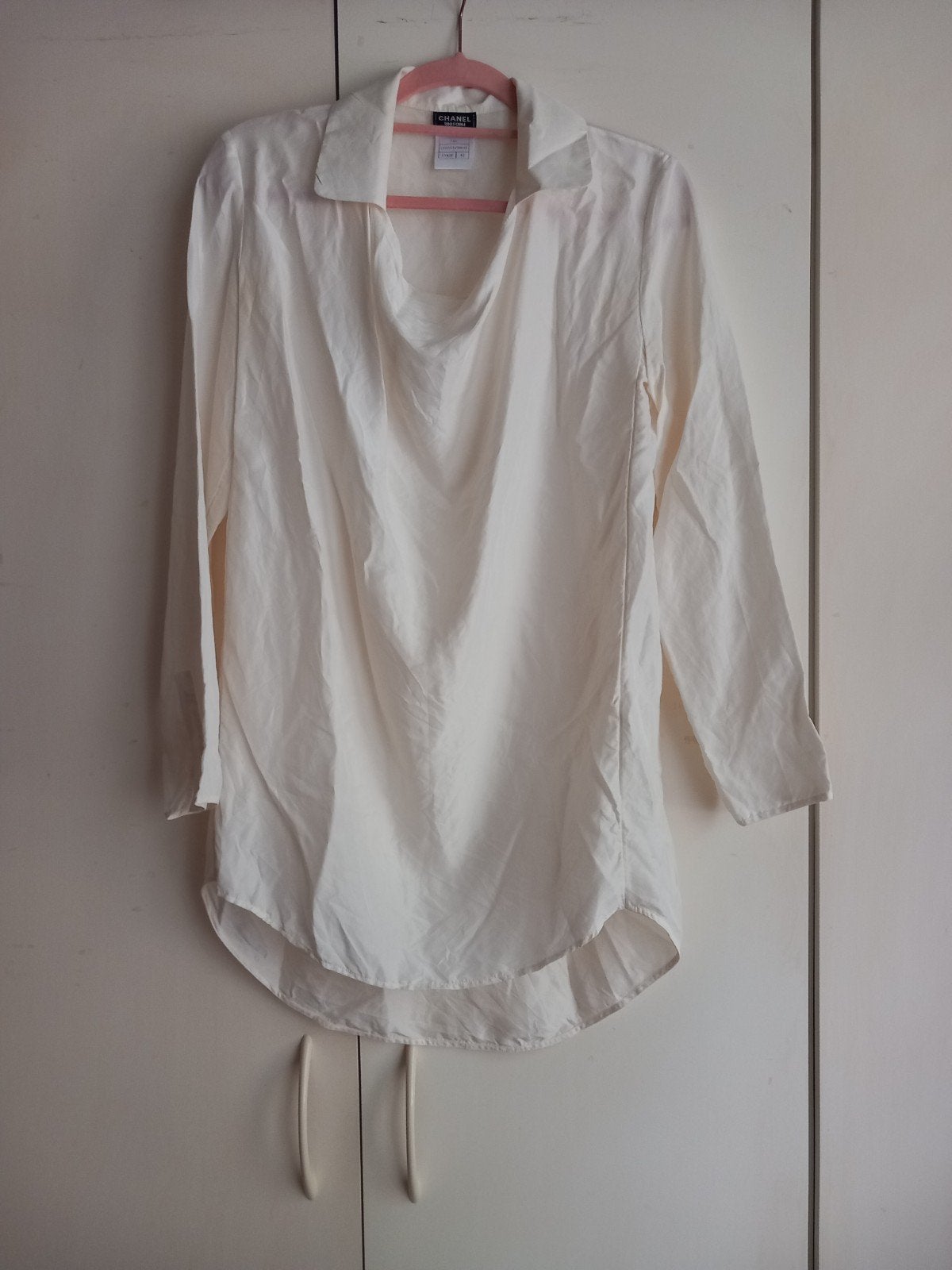 Chanel zijden blouse maat 38/40, Kleding | Dames, Ophalen of Verzenden, Maat 38/40 (M)