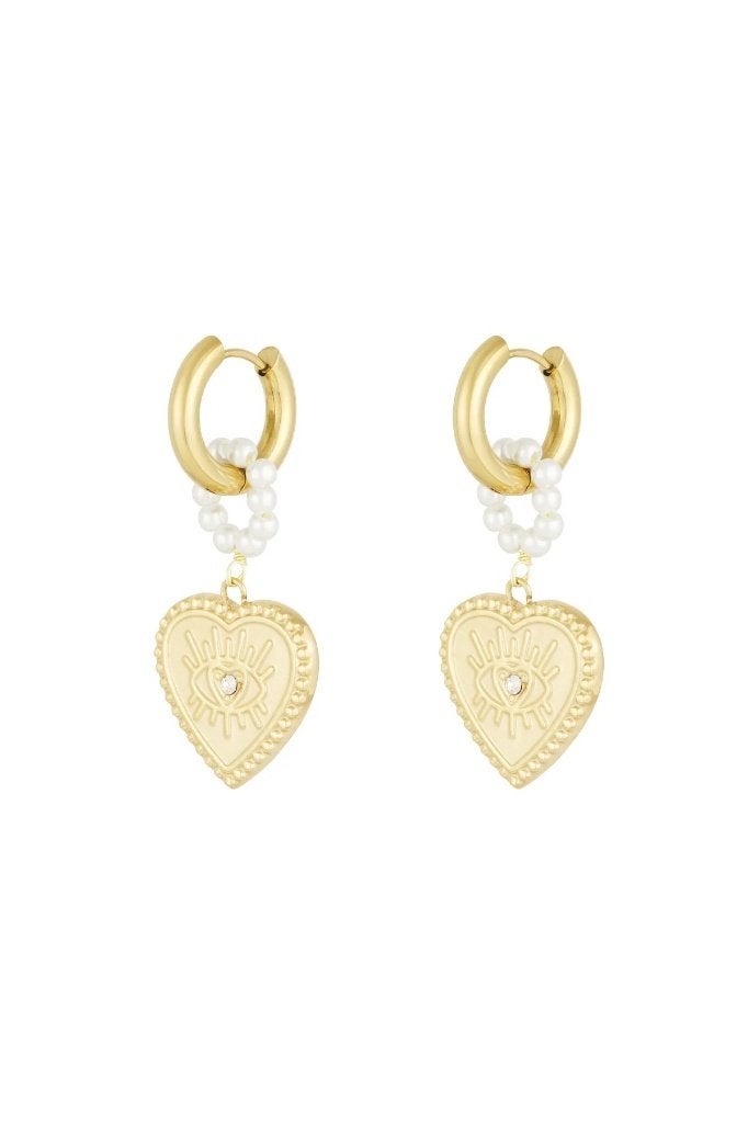 charming heart oorbellen, Handtassen en Accessoires, Ophalen of Verzenden, Nieuw