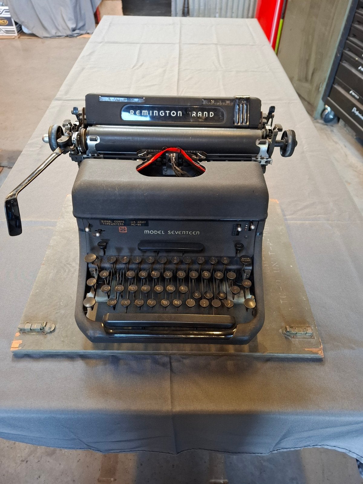 machine à écrire REMINGTON  US.ARMY, Verzamelen, Ophalen, Landmacht