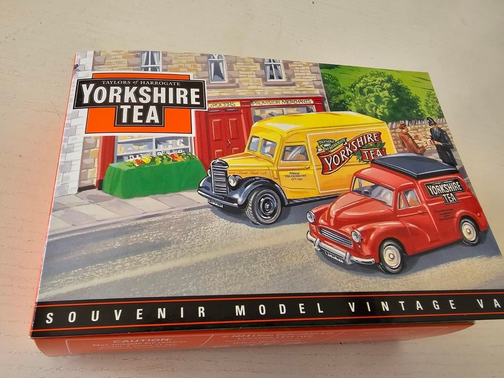 Yorkshire Tea Model Vintage Diecast bestelwagen in displaydo, Ophalen of Verzenden
