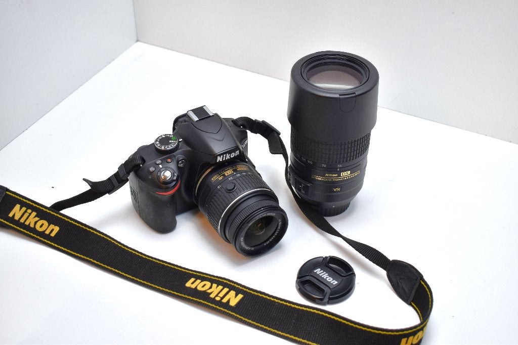 NIKON D3200 Double VR Zoom kit! - 55-300mm + 18-55mm LENS, Audio, Tv en Foto, Ophalen of Verzenden, Zo goed als nieuw, 24 megapixels