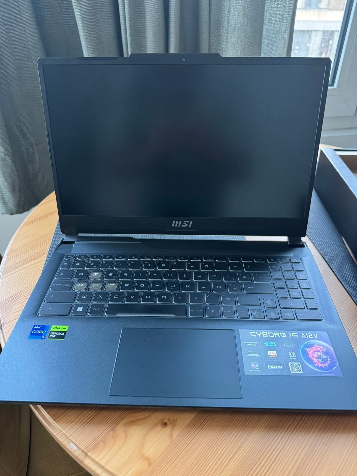 MSI Cyborg 15 A12VF gaming laptop, in zeer goede staat ., Ophalen of Verzenden, Zo goed als nieuw, Qwerty, Gaming