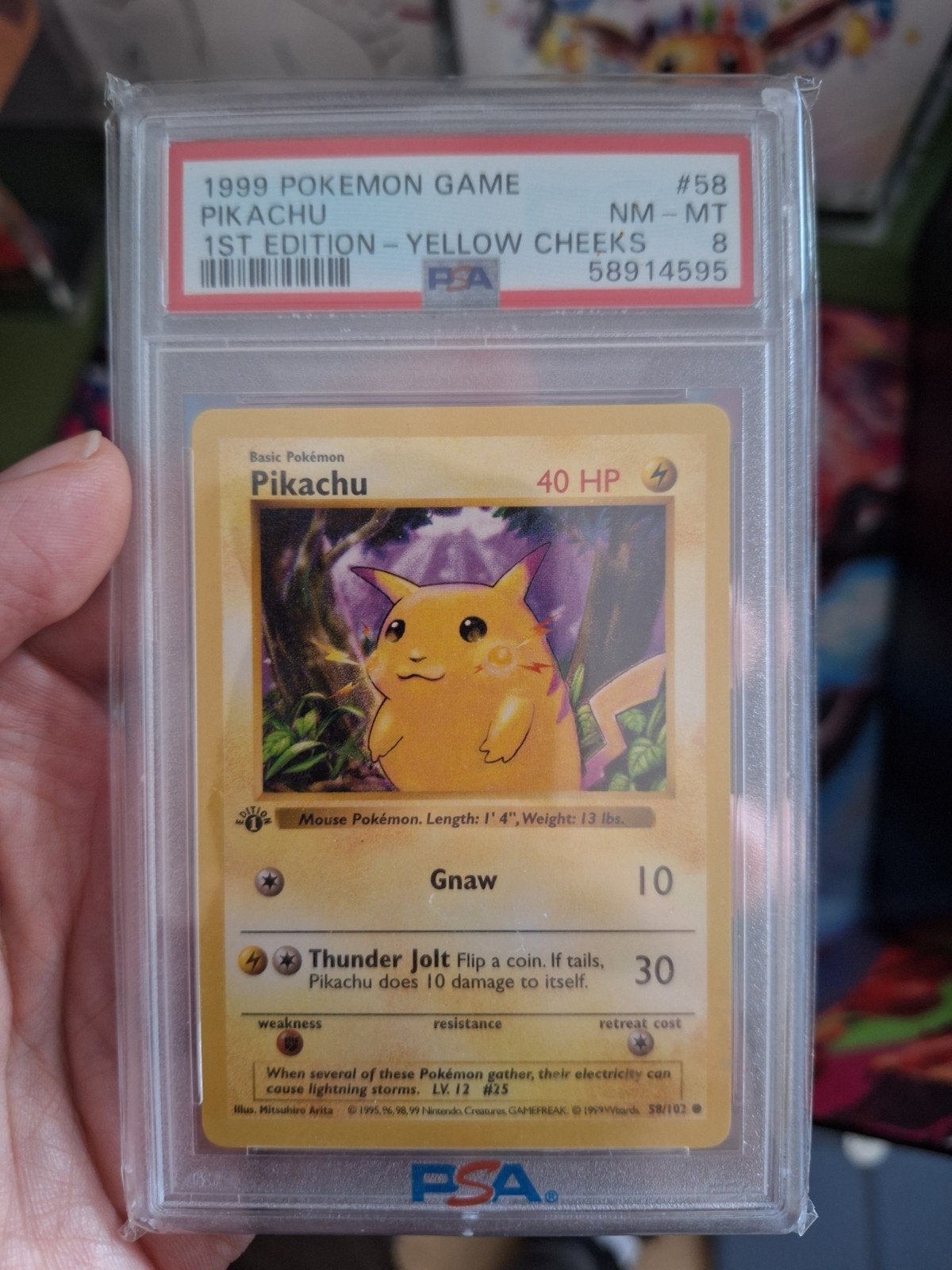 1998 Pikachu 1st edition - yellow cheeks, Hobby en Vrije tijd, Ophalen