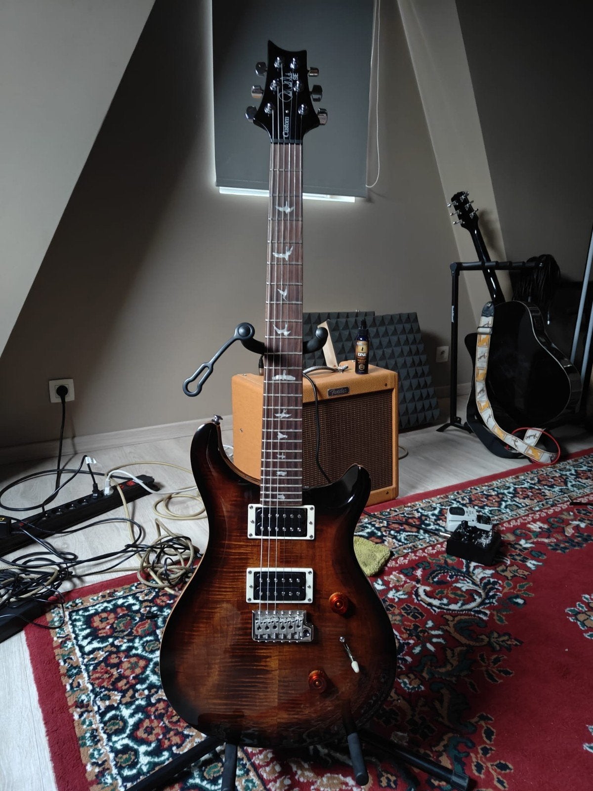 PRS SE custom, Muziek en Instrumenten, Ophalen of Verzenden, Zo goed als nieuw, Solid body, Paul Reed Smith