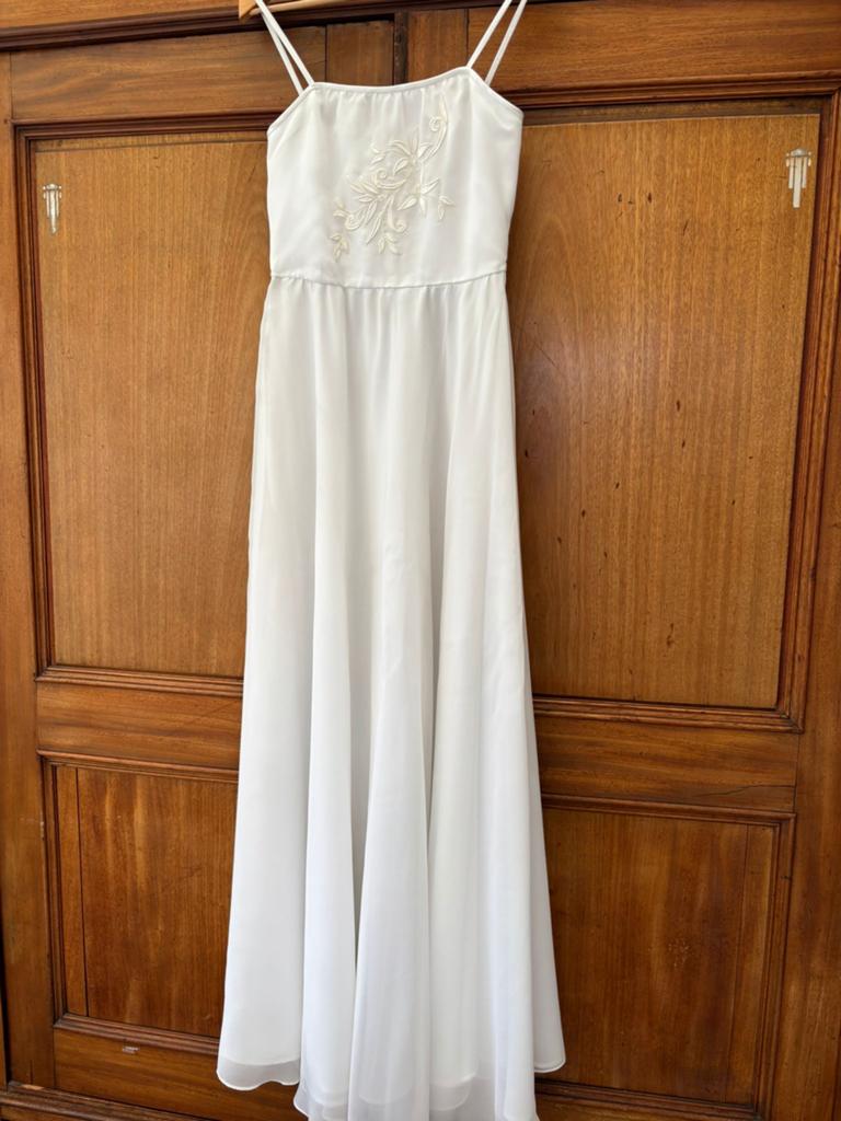Trouwkleed - avond jurk - witte jurk, Kleding | Dames, Trouwkleding en Trouwaccessoires, Ophalen, Zo goed als nieuw