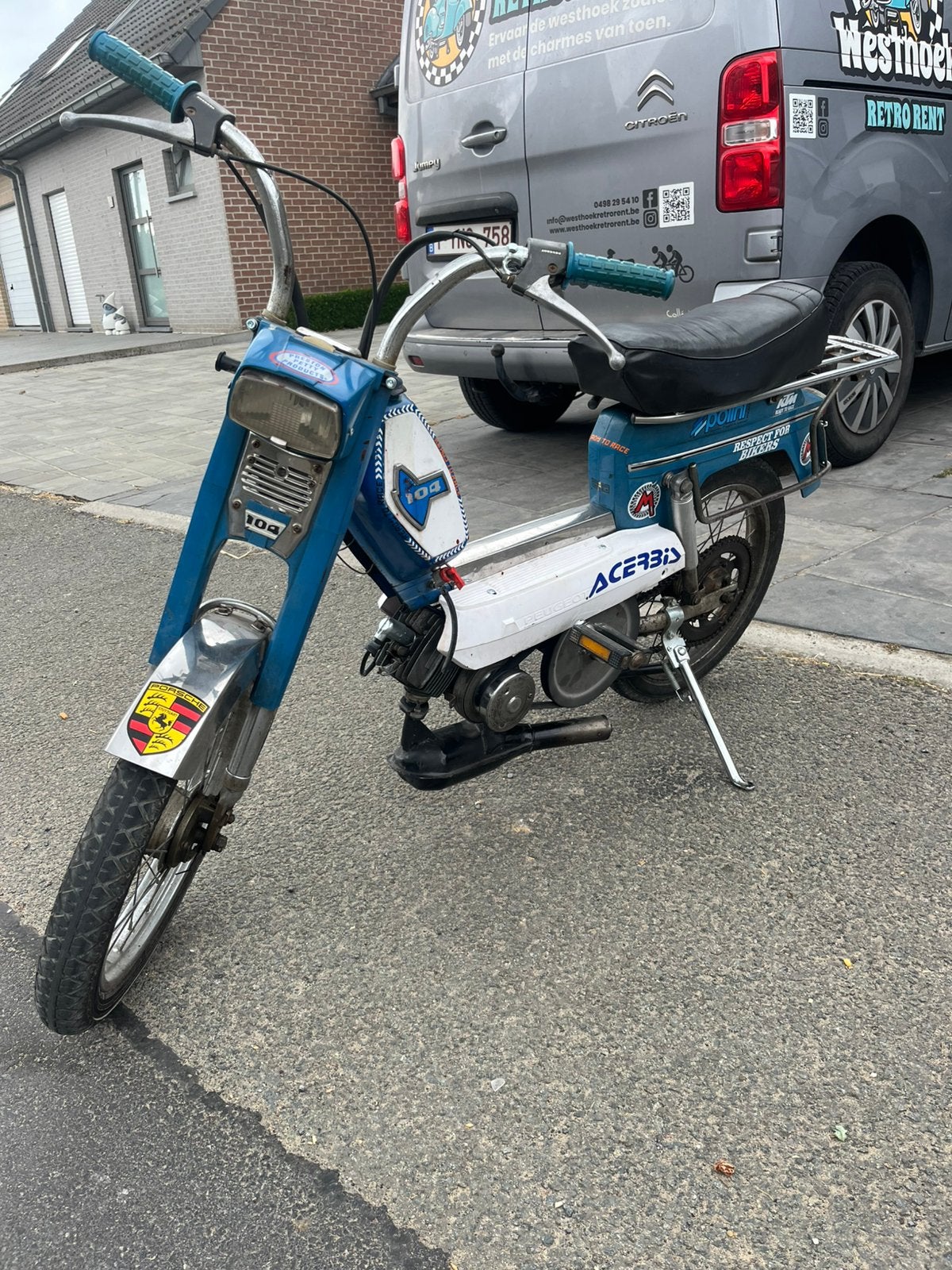 Tof oldtimer brommerke peugeot 104, Vélos & Vélomoteurs, Enlèvement