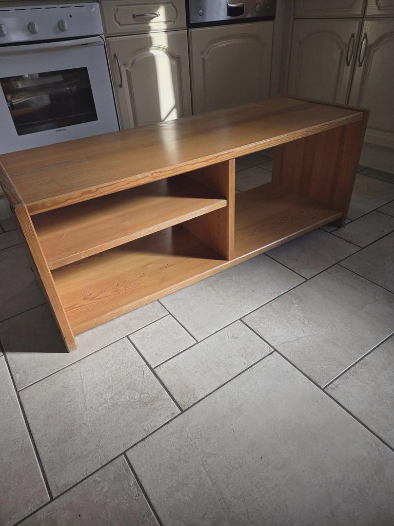 Meuble tv en pin massif, Enlèvement, Comme neuf, Pin