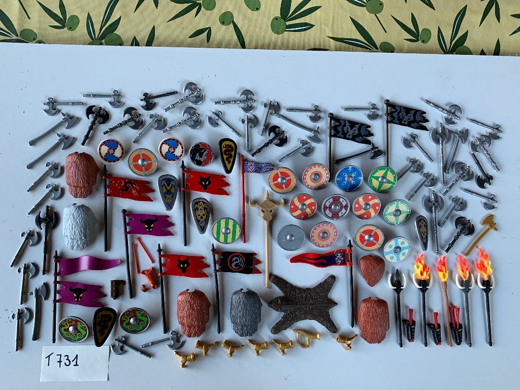 PLAYMOBIL T731: LOT VIKINGENSTUFF, Ophalen of Verzenden, Zo goed als nieuw, Losse onderdelen