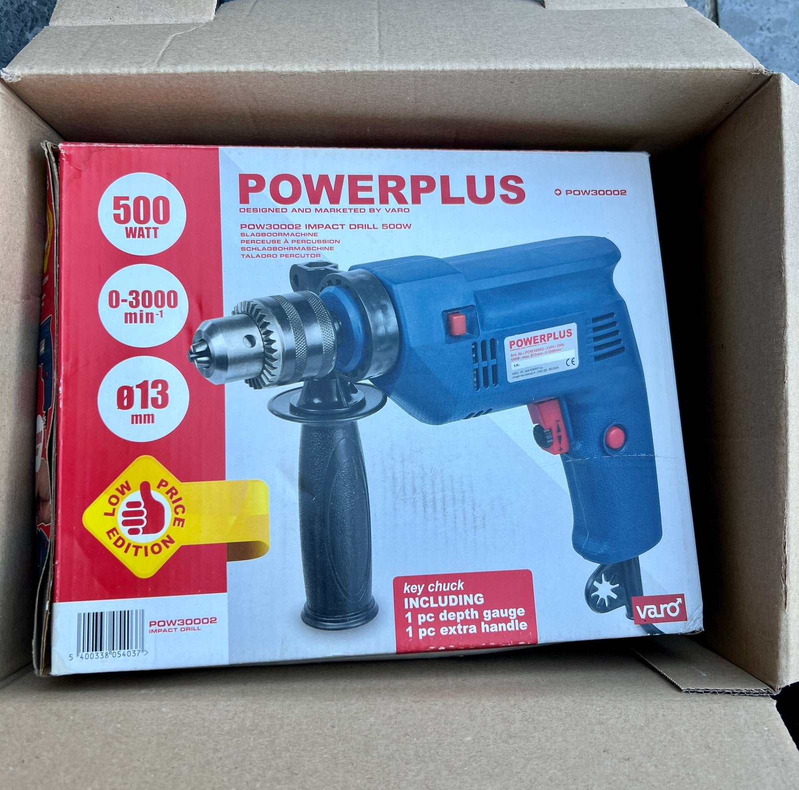 Slagboormachine Powerplus - nooit gebruikt, Bricolage & Construction, Enlèvement, Comme neuf, Perceuse
