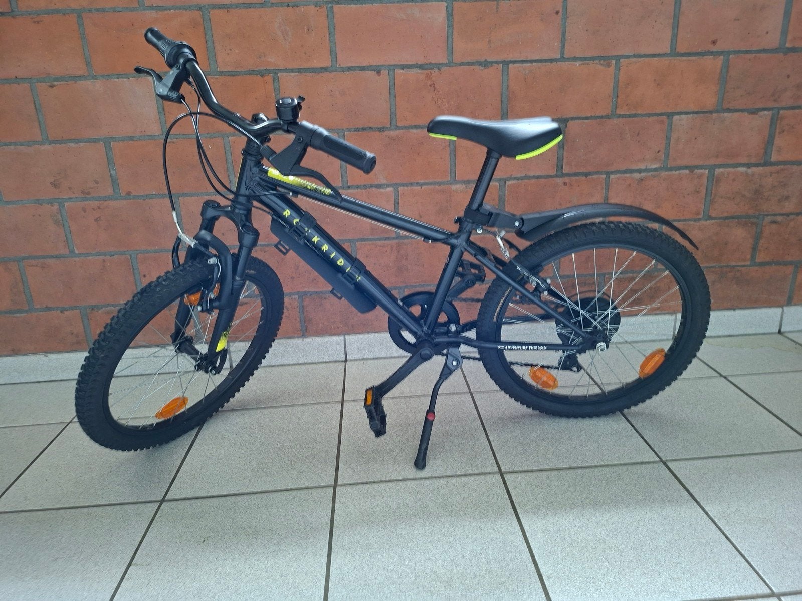 Nieuwe kinderfiets, Ophalen
