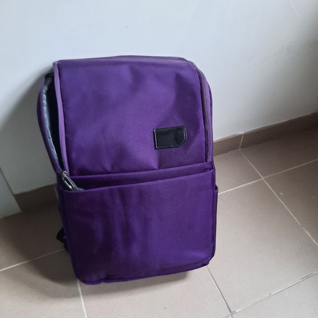 Rugzak/ schooltas incl sportzak, Handtassen en Accessoires, Ophalen, 30 tot 40 cm, Rugtas, Paars