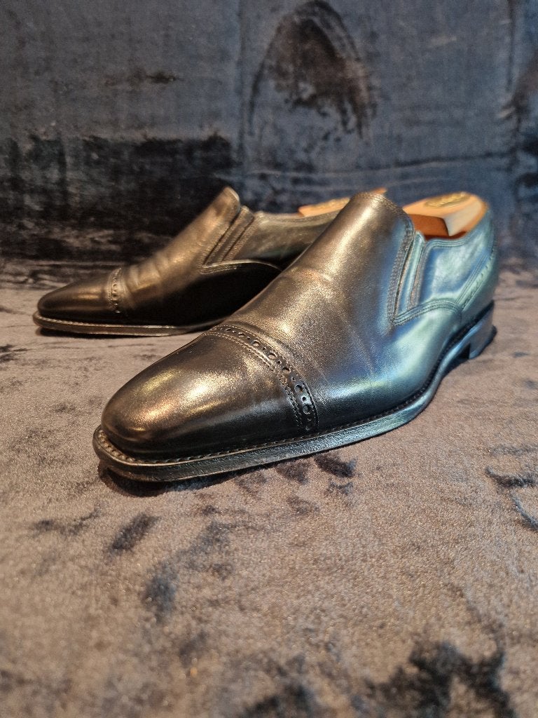 Zwarte instapschoenen Floris Van Bommel - T41.5 - Goodyear, Kleding | Heren, Schoenen, Gedragen, Espadrilles of Moccasins, Zwart