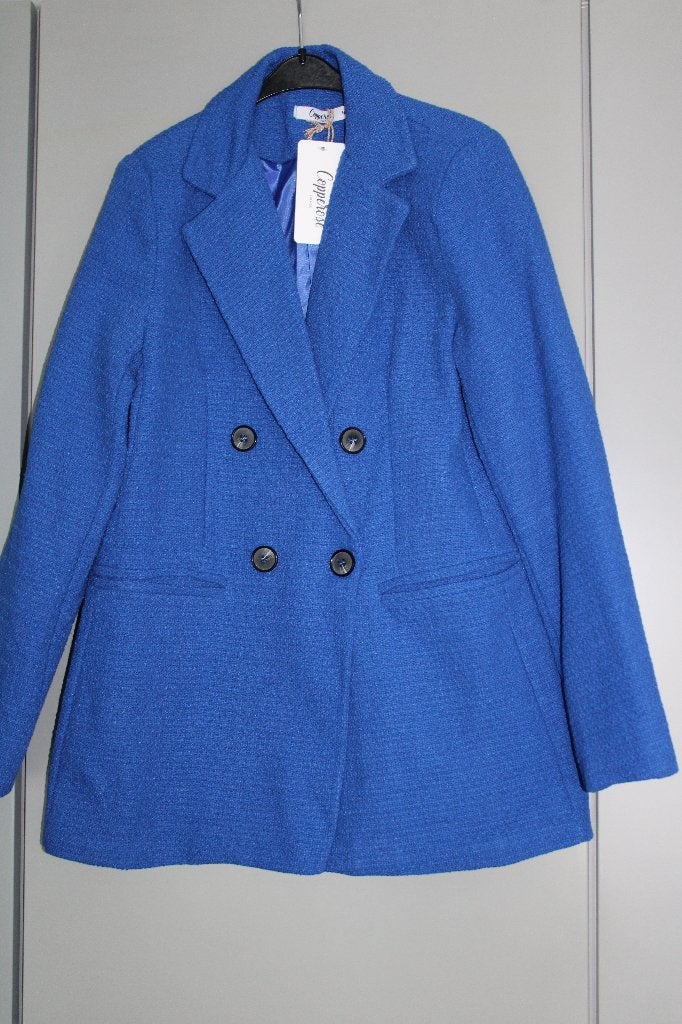 Gilet bleu avec taille Medium, Taille 38/40 (M), Enlèvement ou Envoi, Bleu, Neuf