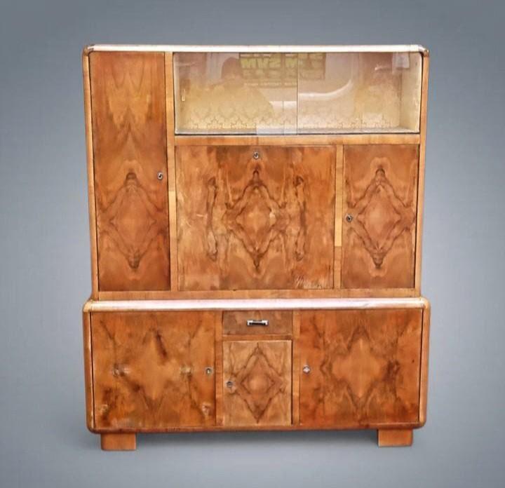 Sideboard Highboard Secrétaire Dressoir Art Déco Vintage, Antiquités & Art, Antiquités | Meubles | Tables, Enlèvement