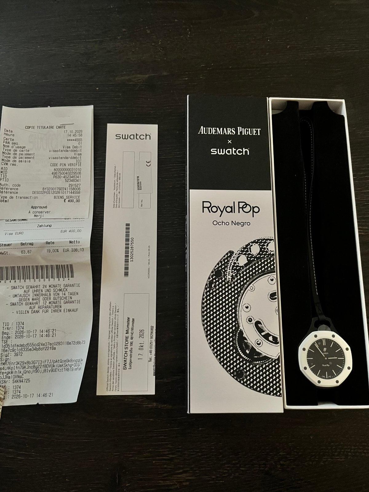 Audemars Piguet x Swatch horloge, Ophalen, Zo goed als nieuw