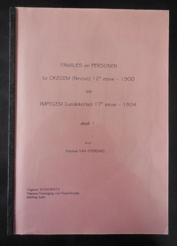 OKEGEM-IMPEGEM - Families en personen 12e eeuw-1900, Boeken, Ophalen of Verzenden