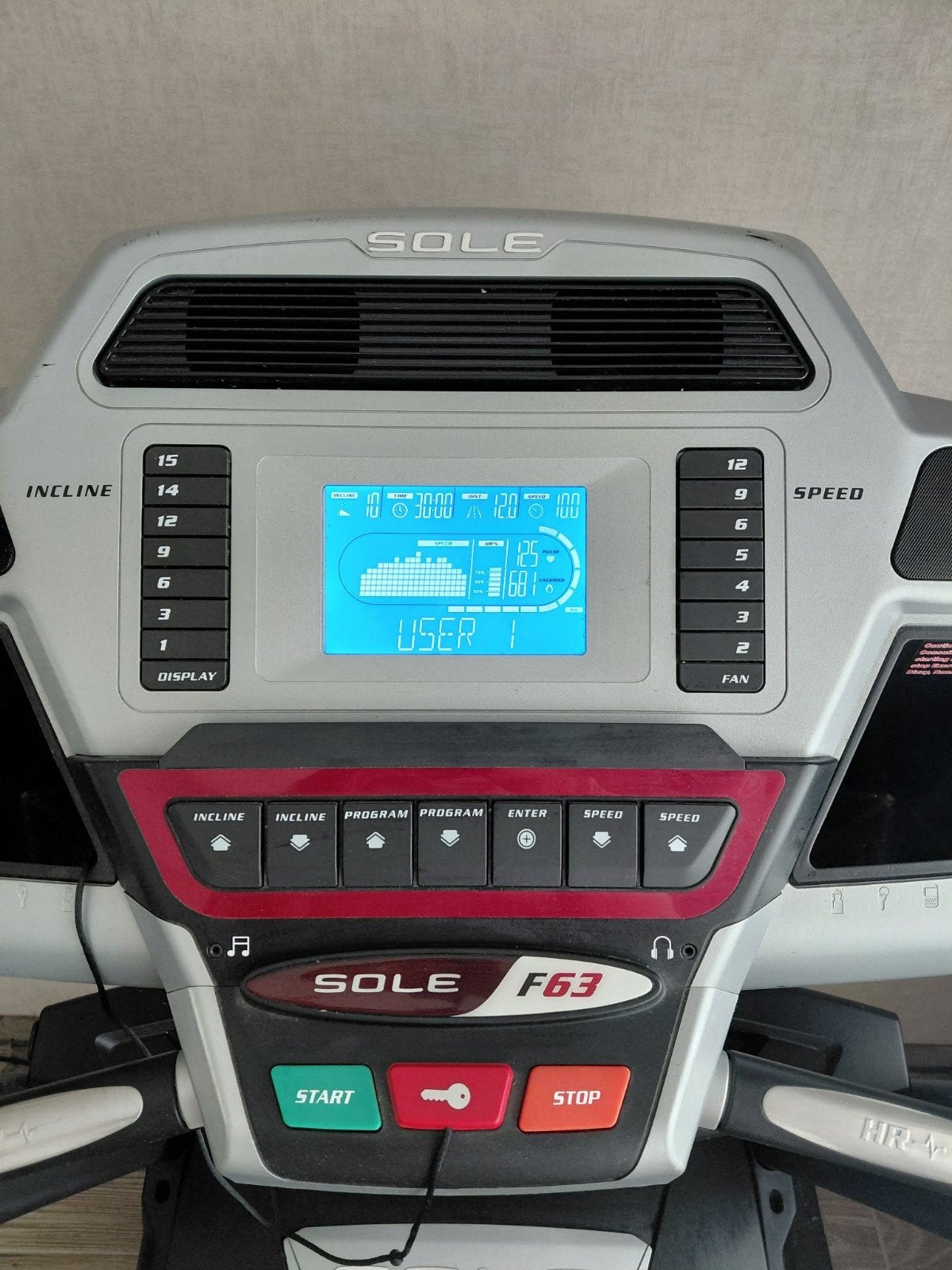 Grijs zwart, Sport en Fitness, Ophalen, Loopband