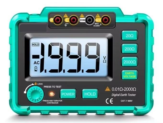 NIEUWE Aardingsmeter Ground tester Aardingstester, Doe-het-zelf en Bouw, Meetapparatuur, Nieuw, Elektriciteit, Ophalen of Verzenden
