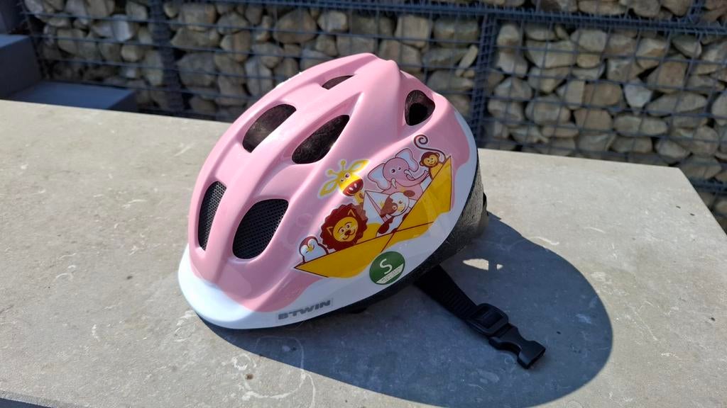 B-Twin fietshelm voor meisjes maat S - 46-53 cm., Ophalen, S, Meisje