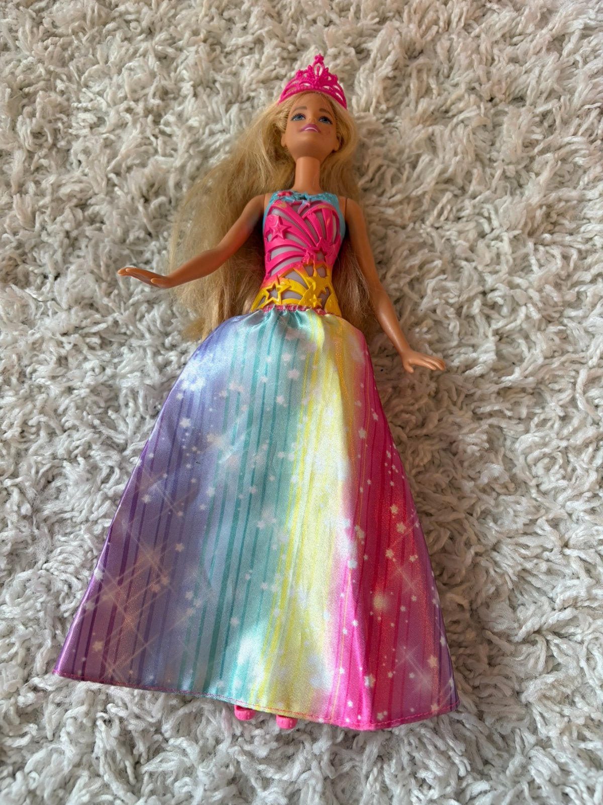 BARBIE - Dreamtopia - Twinkelend haar prinses, Kinderen en Baby's, Speelgoed | Poppen, Ophalen of Verzenden, Gebruikt, Barbie
