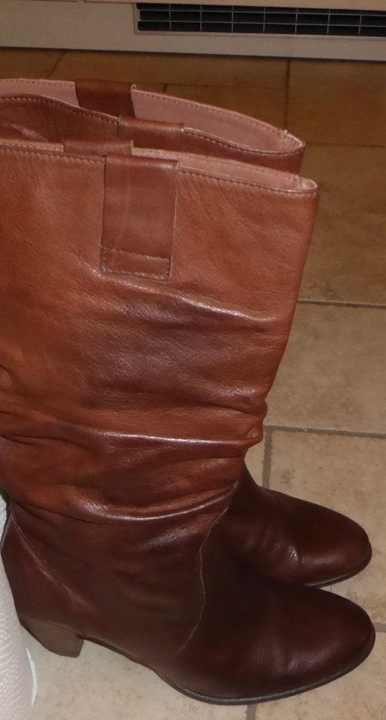 Bruine lange botten in prima staat m 39, Kleding | Dames, Schoenen, Ophalen, Zo goed als nieuw