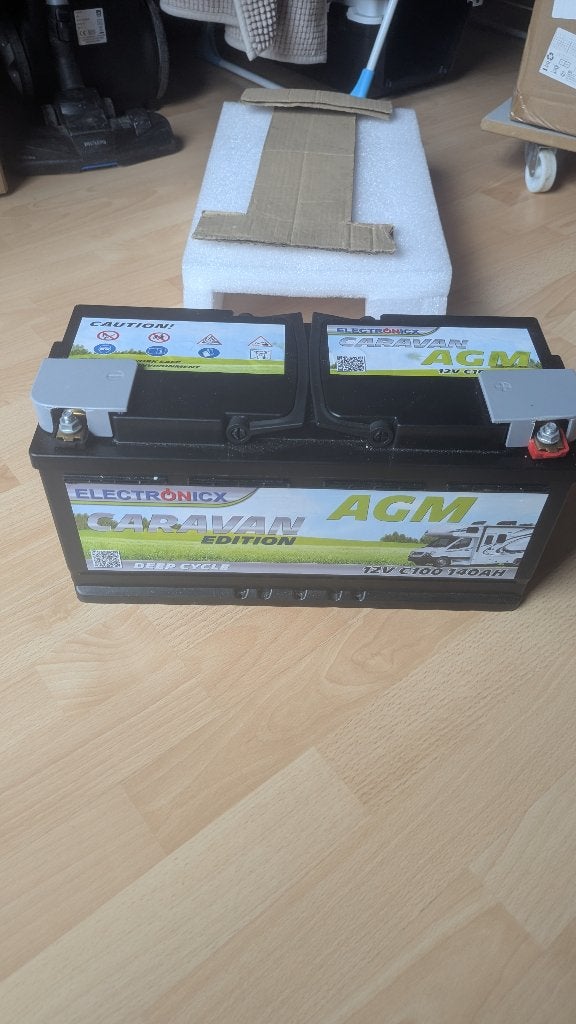 Electronicx 12v 140ah  agm deep cycle, Ophalen, Gebruikt