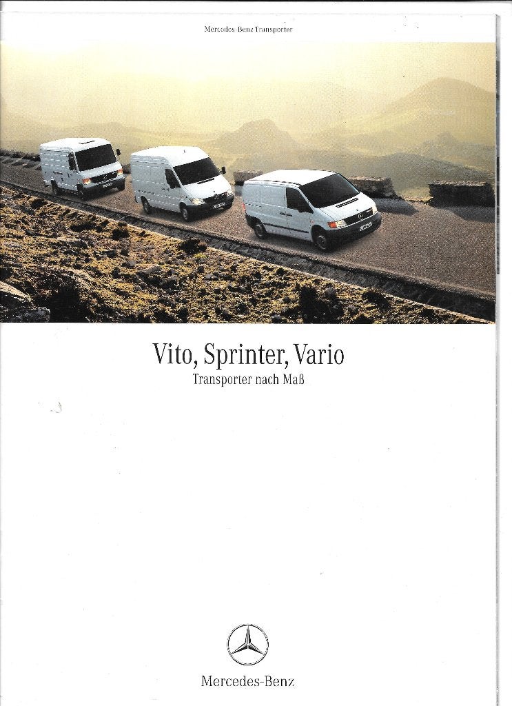 MERCEDES VITO / SPRINTER / VARIO,   2000, Livres, Autos | Brochures & Magazines, Enlèvement ou Envoi, Comme neuf, Mercedes