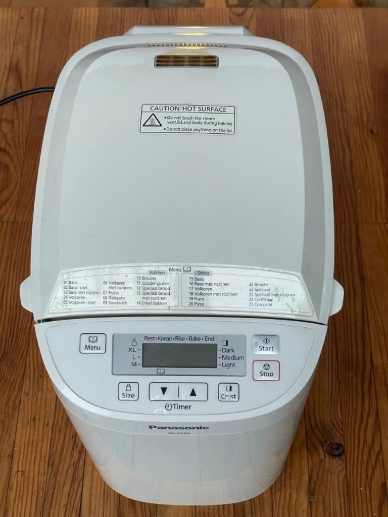 Panasonic broodbakmachine, Plus de 10 programmes, Enlèvement, Utilisé, Avec minuteur