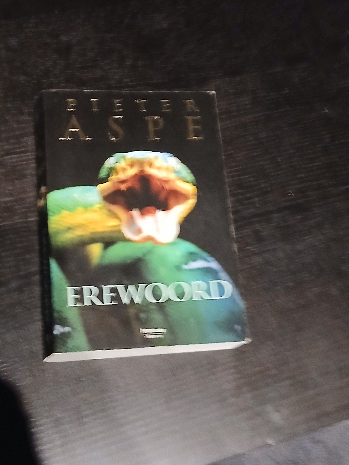Pieter Aspe - Erewoord, Belgique, Utilisé, Pieter Aspe, Enlèvement ou Envoi