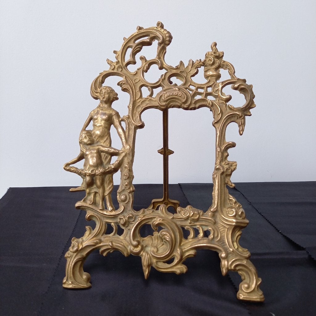 Cadre de miroir ancien richement décoré., Enlèvement ou Envoi