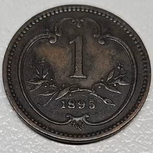 Autriche : 1 Heller 1895 KM #2800 Ref 16922, Enlèvement ou Envoi, Autriche, Monnaie en vrac