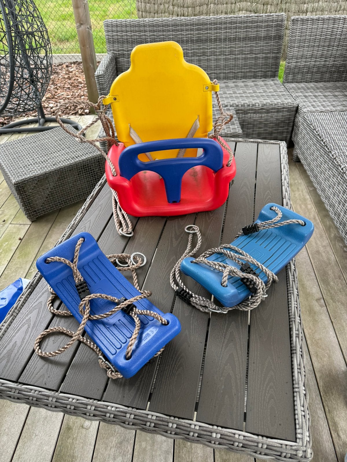 Schommelzitjes, Kinderen en Baby's, Speelgoed | Buiten | Speeltoestellen, Ophalen, Gebruikt