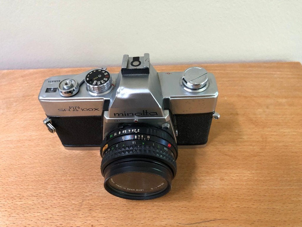 Analoge reflexcamera, Audio, Tv en Foto, Ophalen, Gebruikt, Spiegelreflex, Minolta