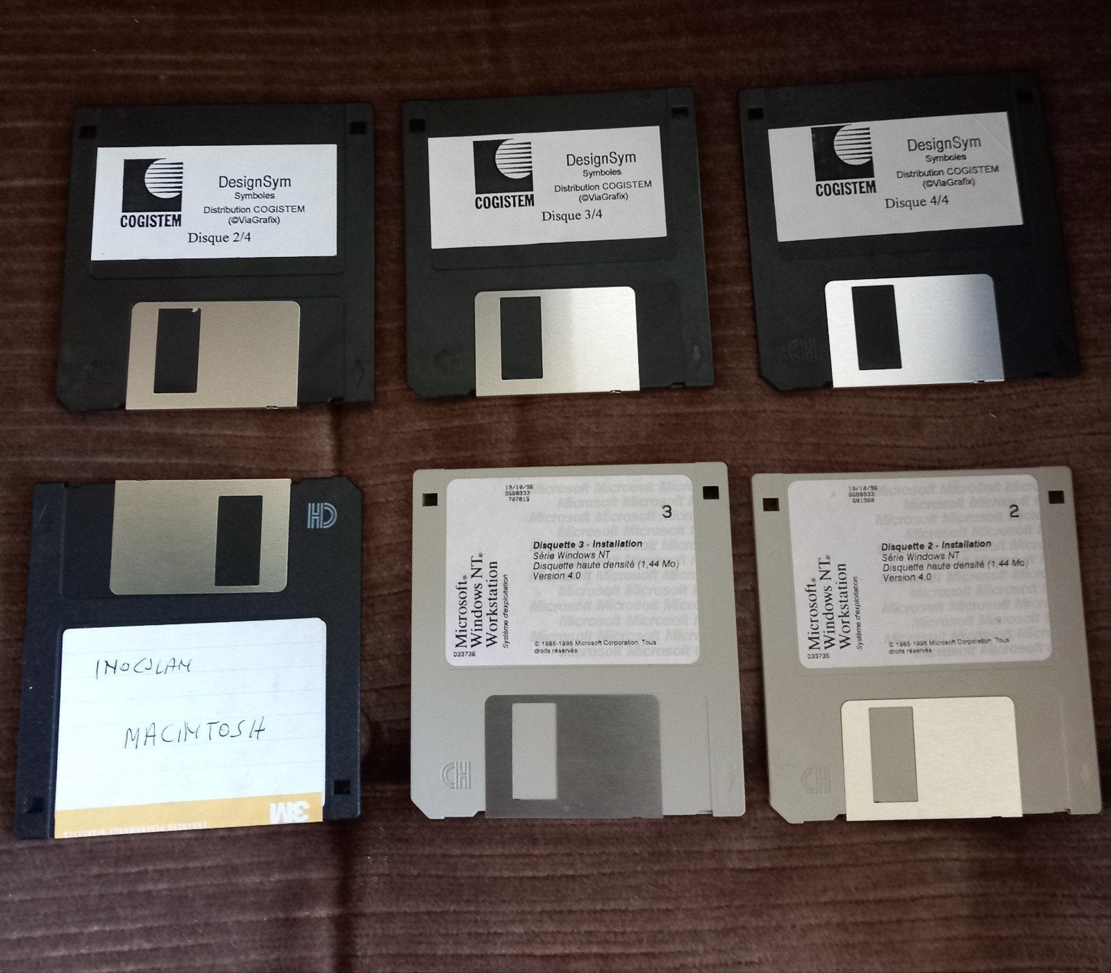 Pack de disques d'installation (divers) -> 6€, Enlèvement
