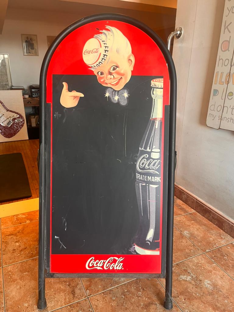 Coca Cola “Spriteboy” stoepbord, Ophalen, Gebruikt, Reclamebord